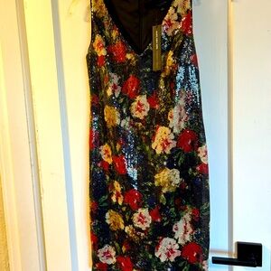 Marc New York sequin floral dress. Perfect for Spring wedding/ graduation party!